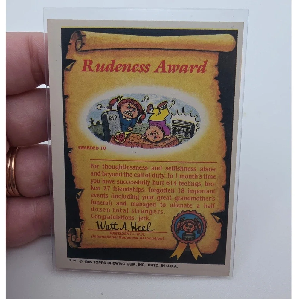 Topps Garbage Pail Kids OS2 Live Mike Pink Good 53b